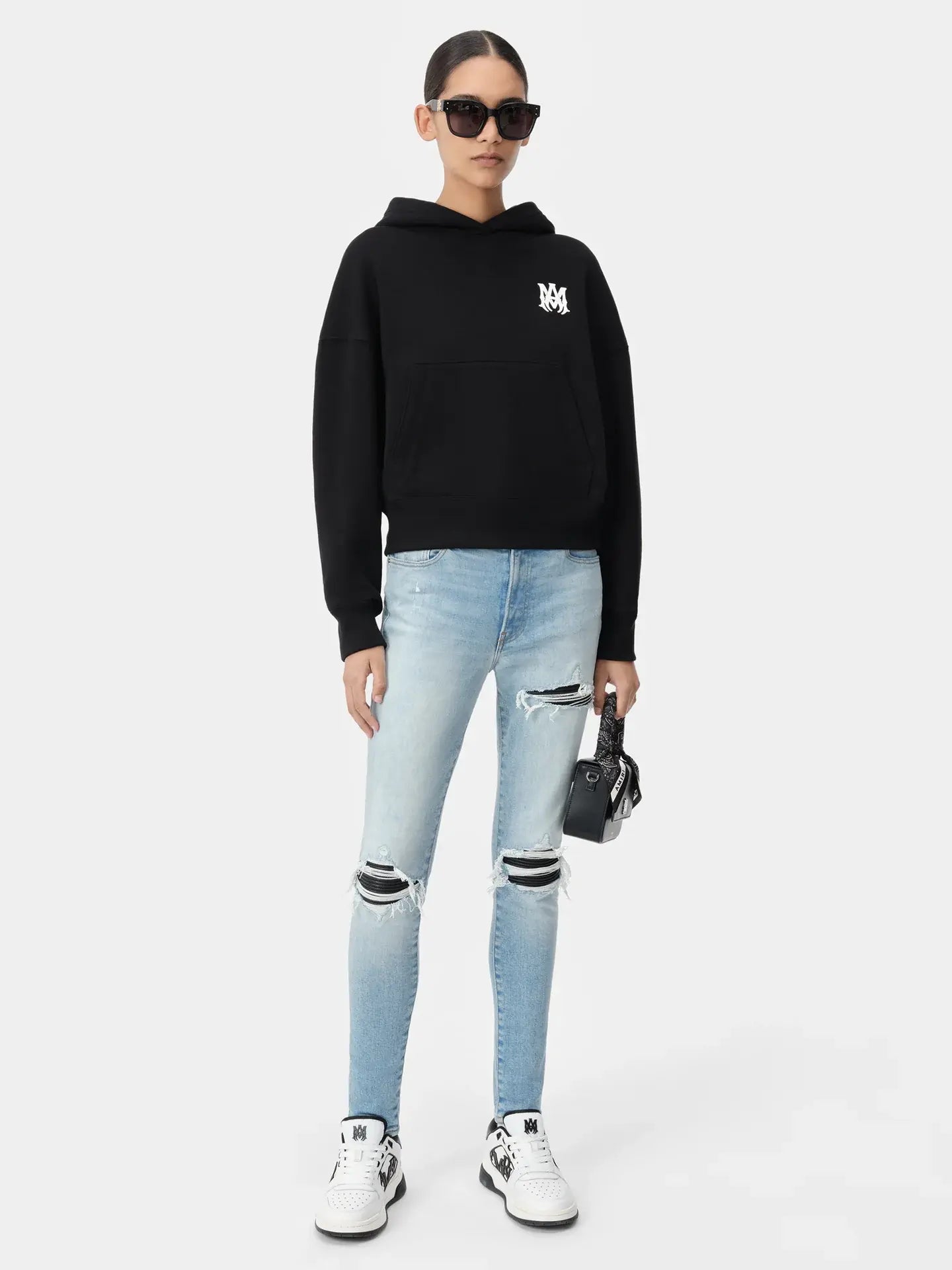 AMIRI Black Logo Hoodie - Stylish Women's Streetwear for Everyday Comfort