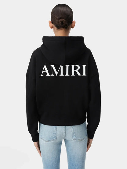 AMIRI Black Logo Hoodie - Stylish Women's Streetwear for Everyday Comfort